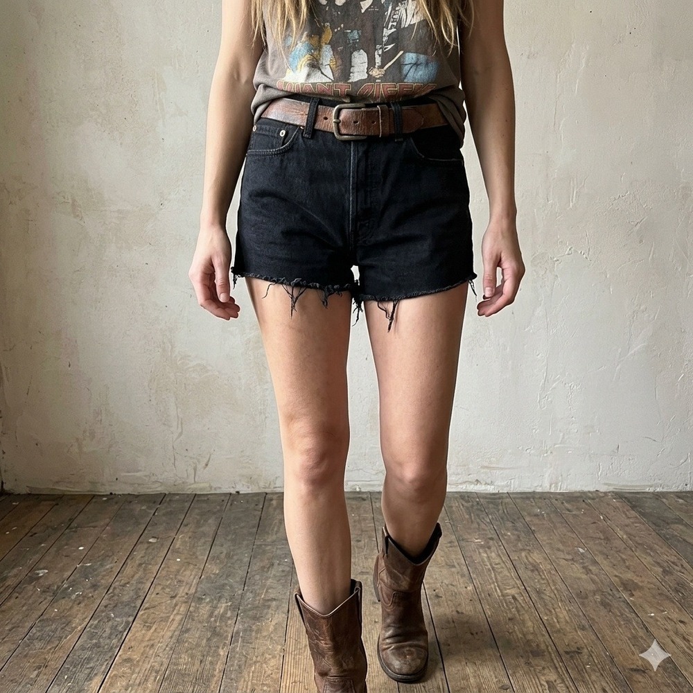 Vintage Y2K Miss Sixty Womens Micro Skirt XS Black Rock Days Graphic Mini NWT